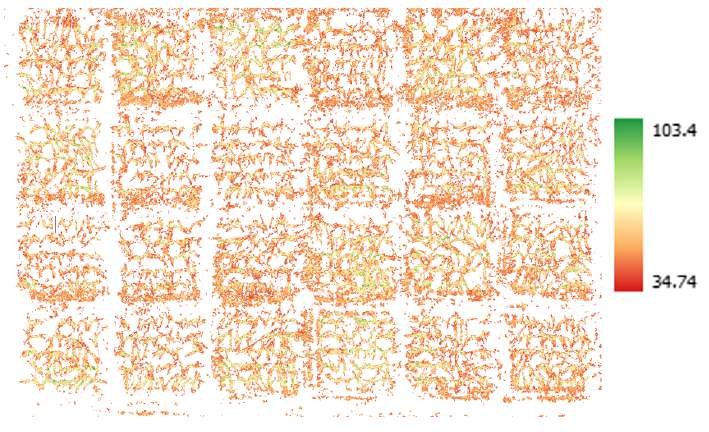 Heatmap of masked TGI