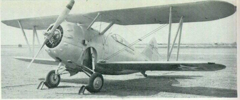 Photograph of the full-size Grumman F3F on the ground