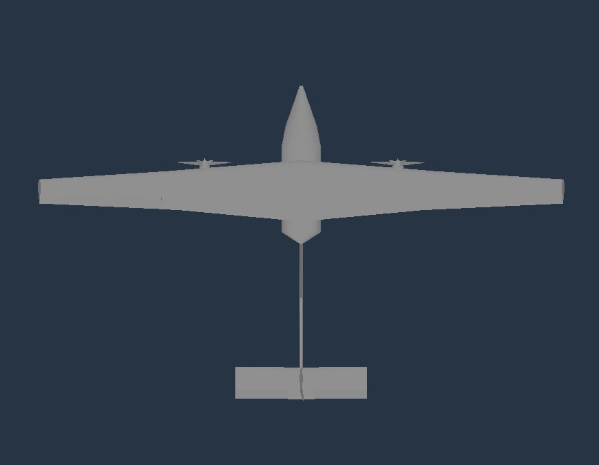 Plane Maker model seen from above